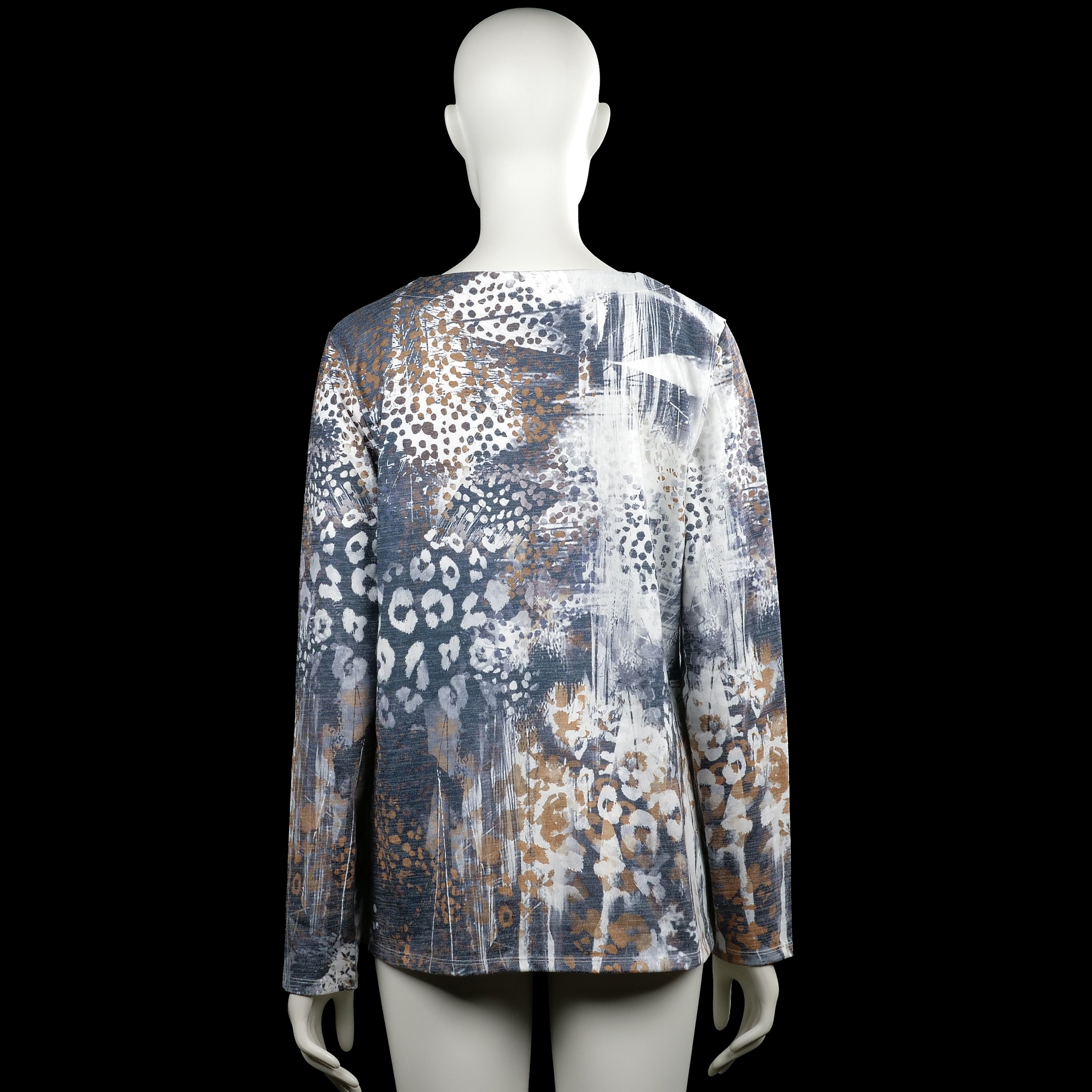 Long-sleeve top - Multicolored - Size L