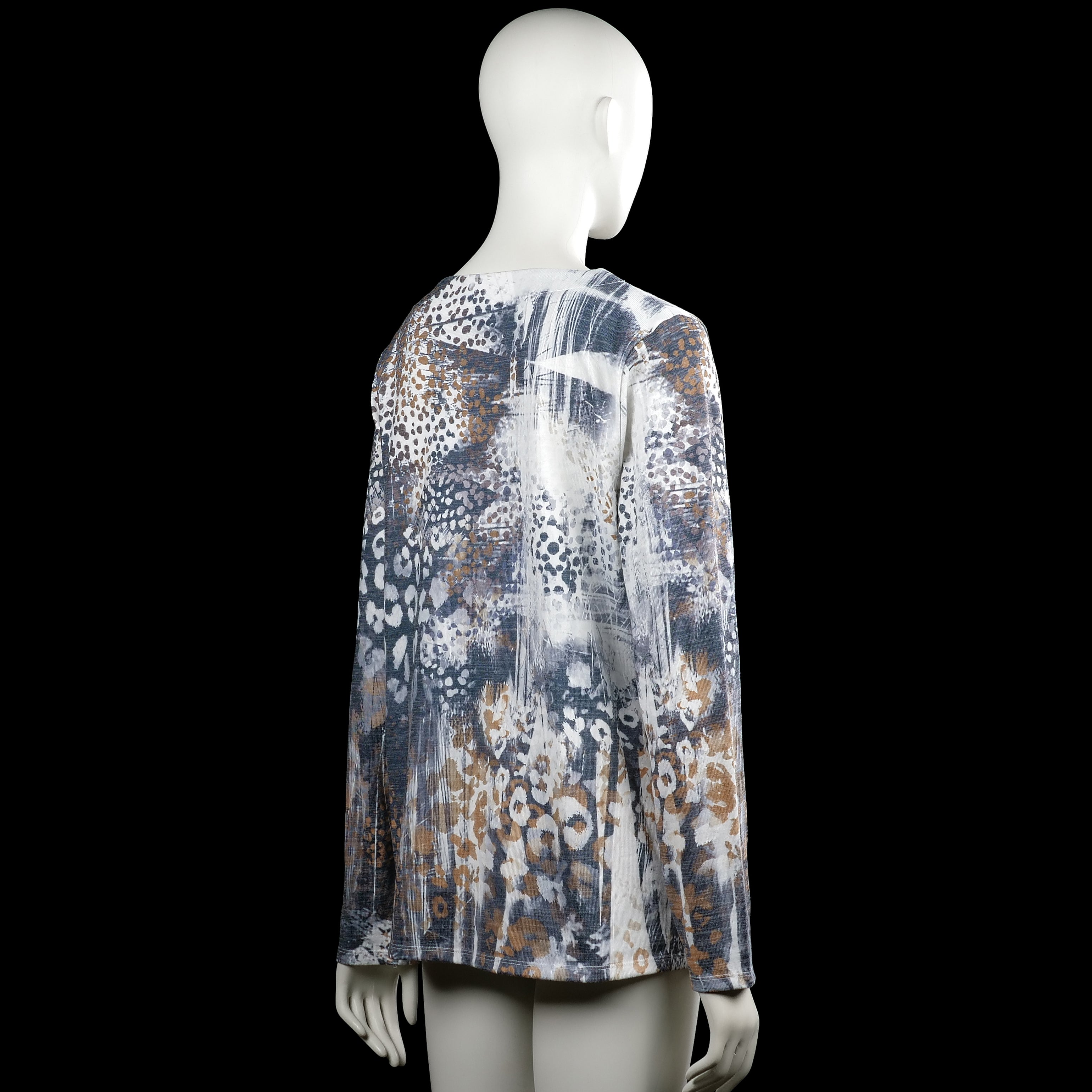 Long-sleeve top - Multicolored - Size L