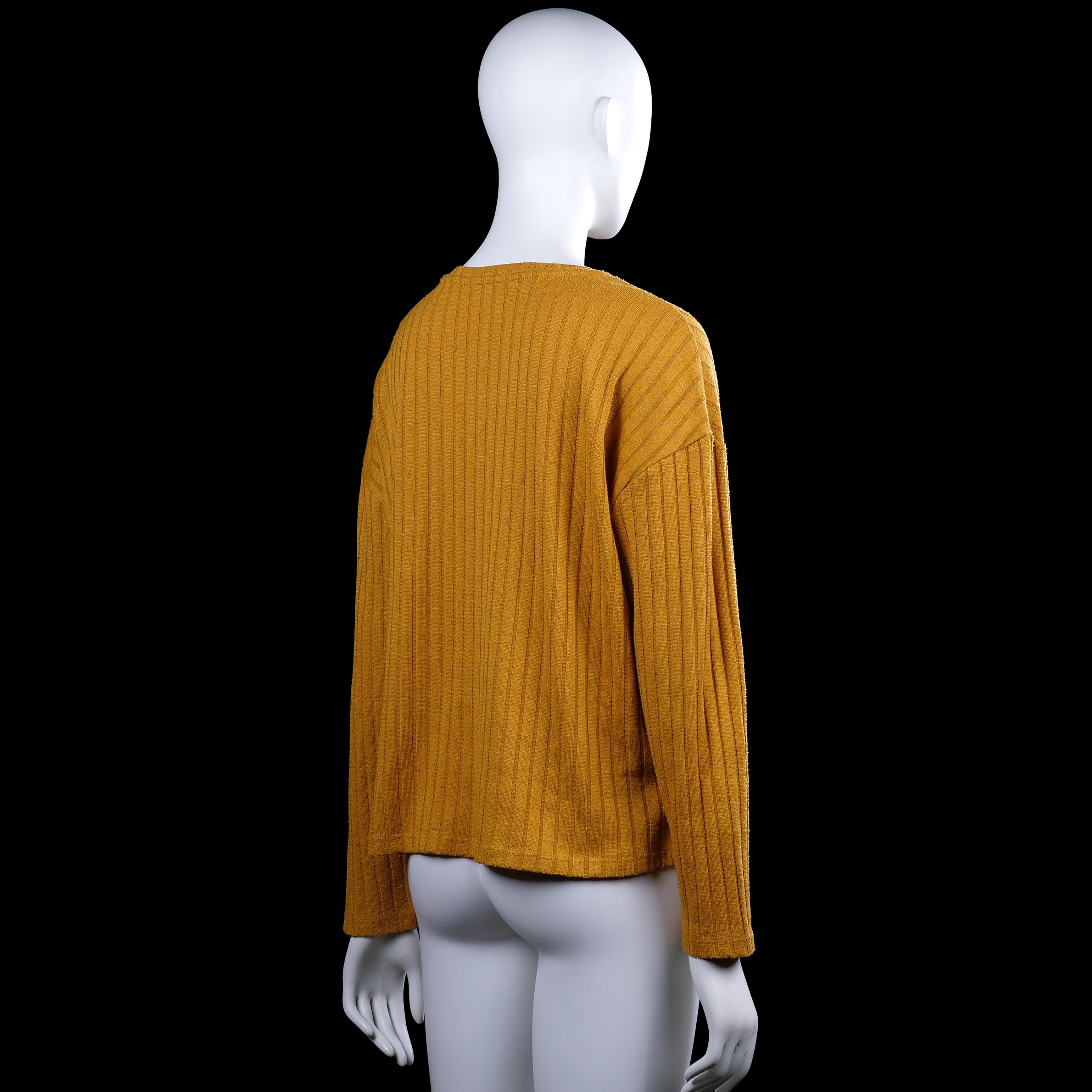 Long-sleeve top - Mustard - Size L