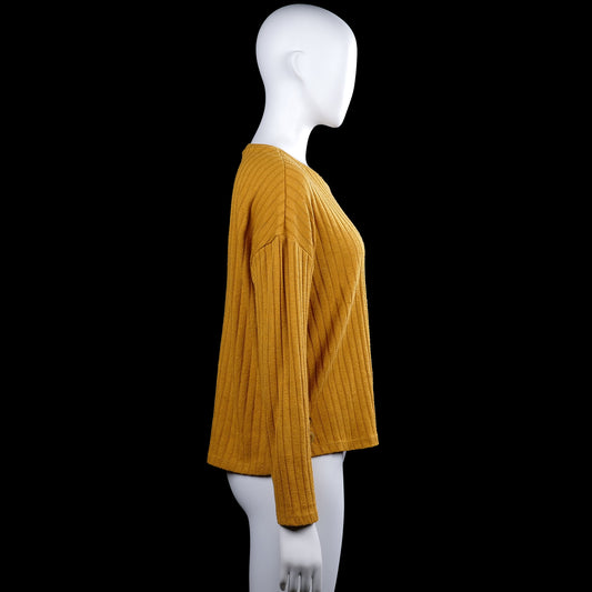 Long-sleeve top - Mustard - Size L