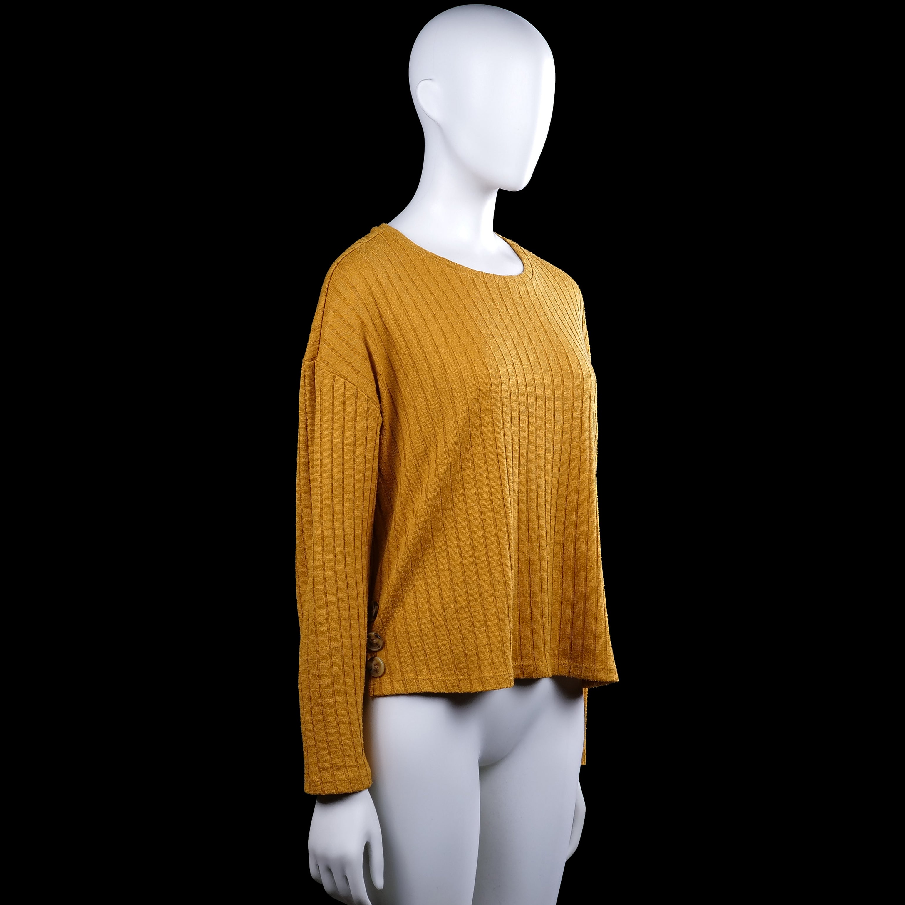 Long-sleeve top - Mustard - Size L