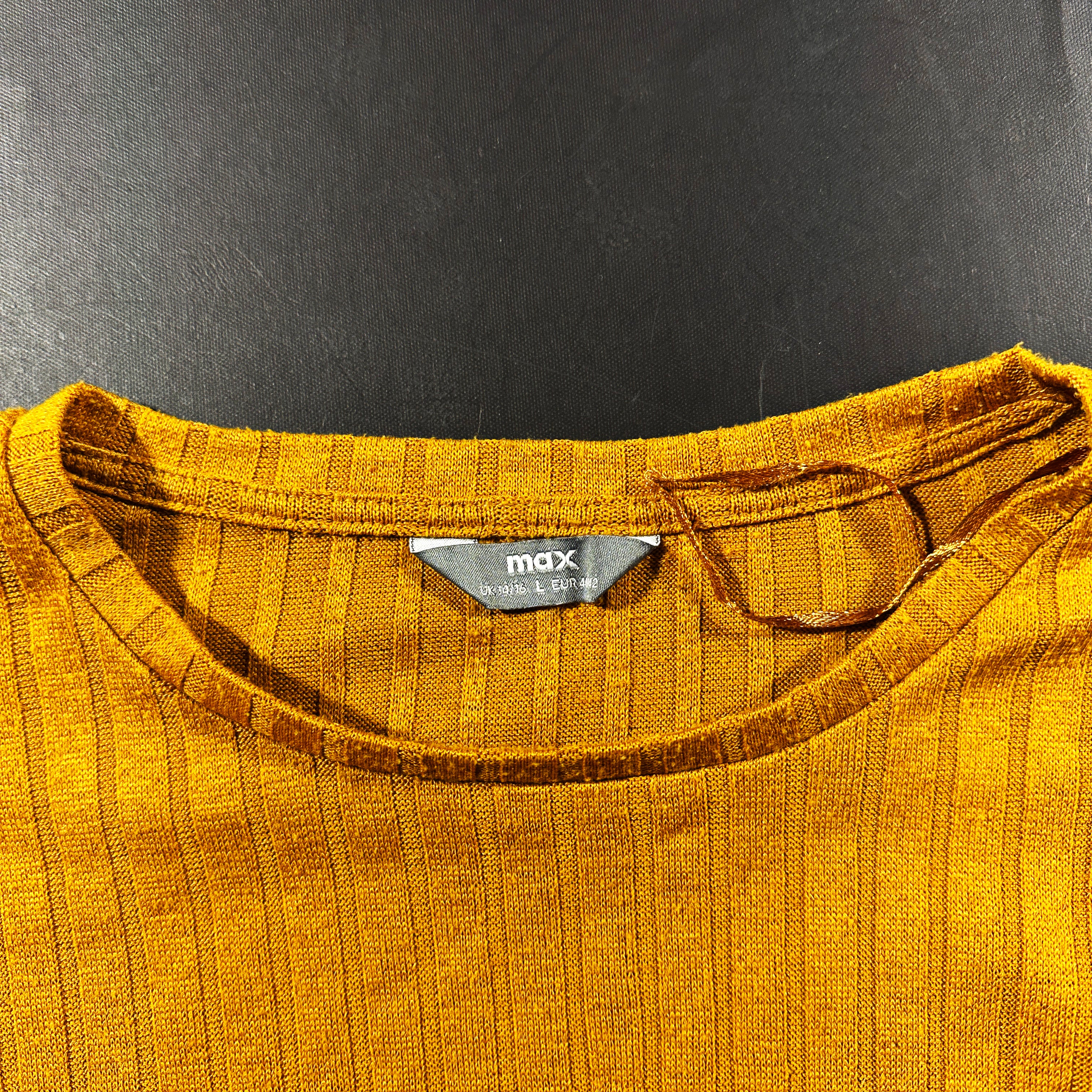 Long-sleeve top - Mustard - Size L