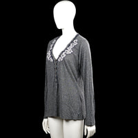 Long-sleeve top - Gray - Size XXL