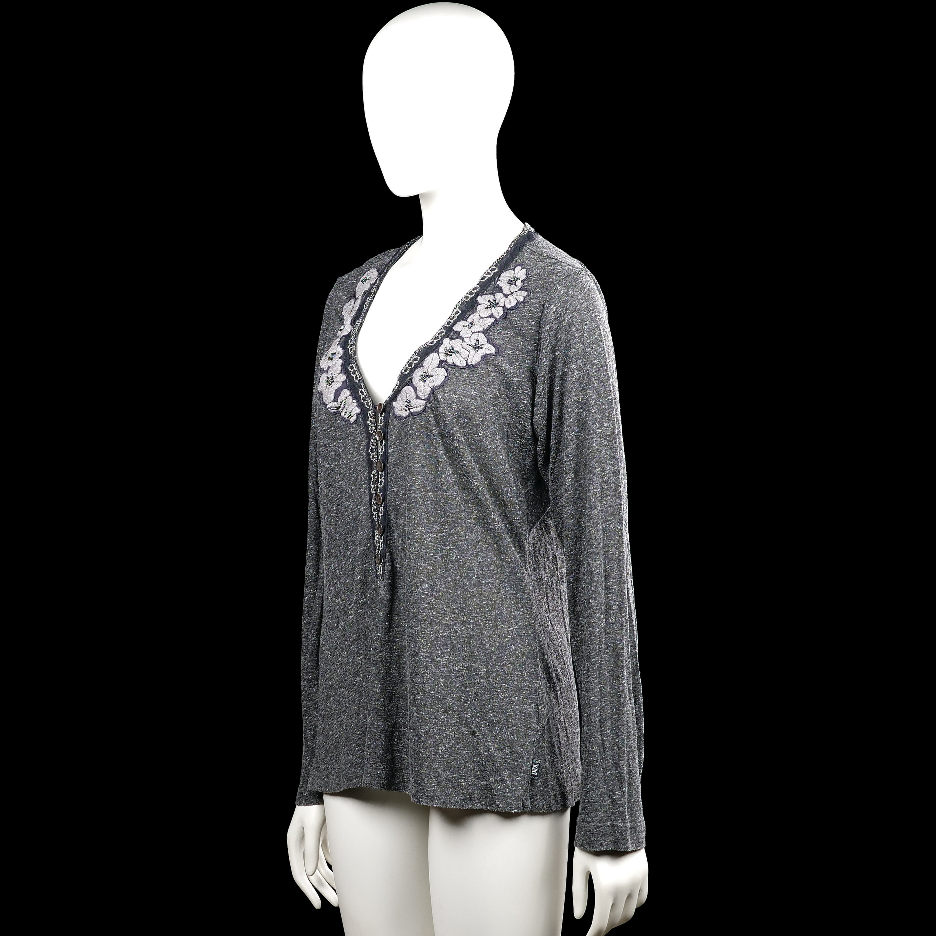 Long-sleeve top - Gray - Size XXL