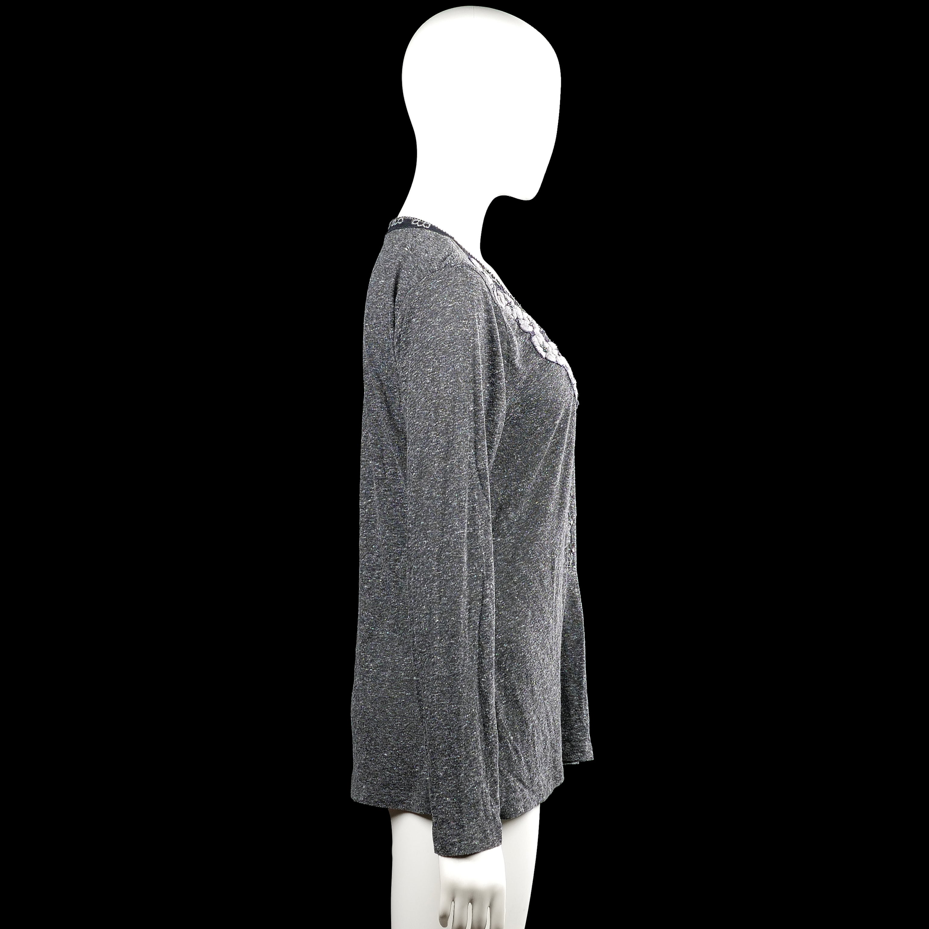 Long-sleeve top - Gray - Size XXL