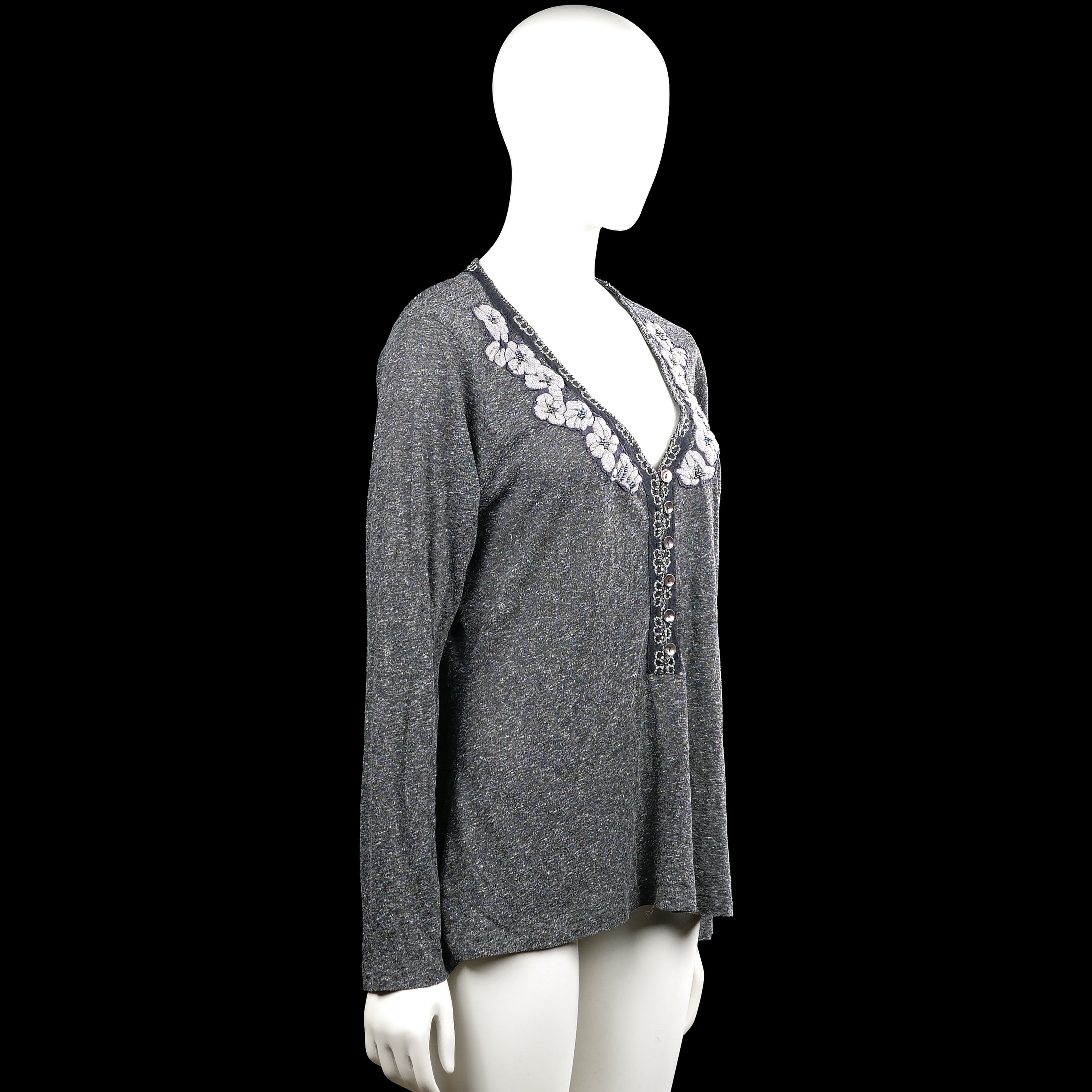 Long-sleeve top - Gray - Size XXL