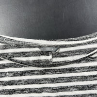 Long-sleeve top - White & Dark Gray - Size M