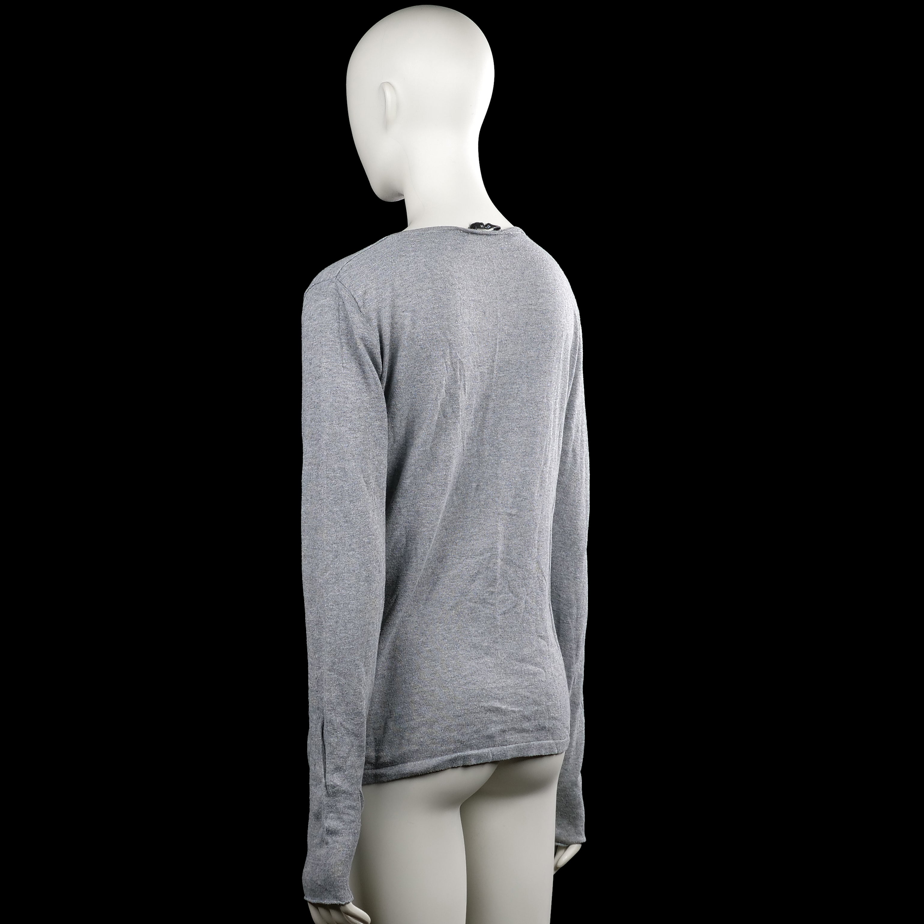 Long-sleeve top - Gray - Size M