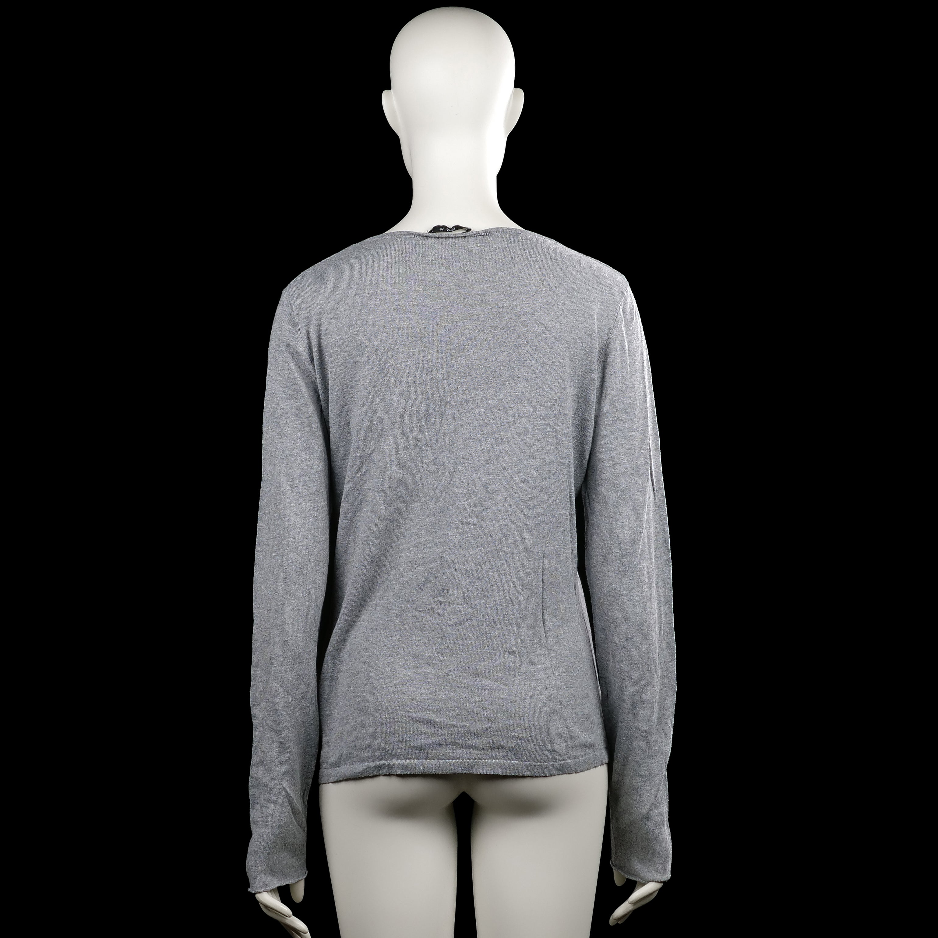 Long-sleeve top - Gray - Size M