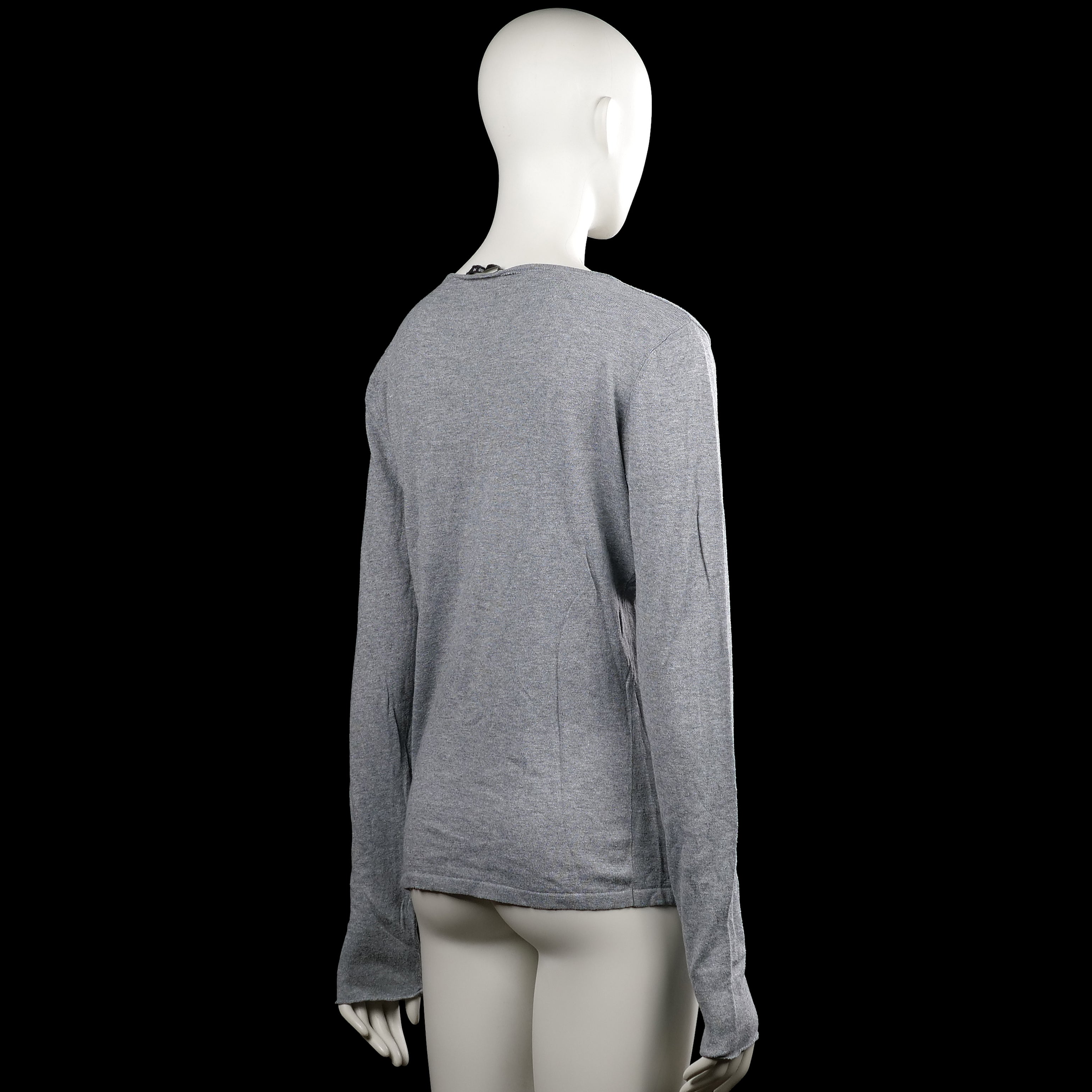 Long-sleeve top - Gray - Size M