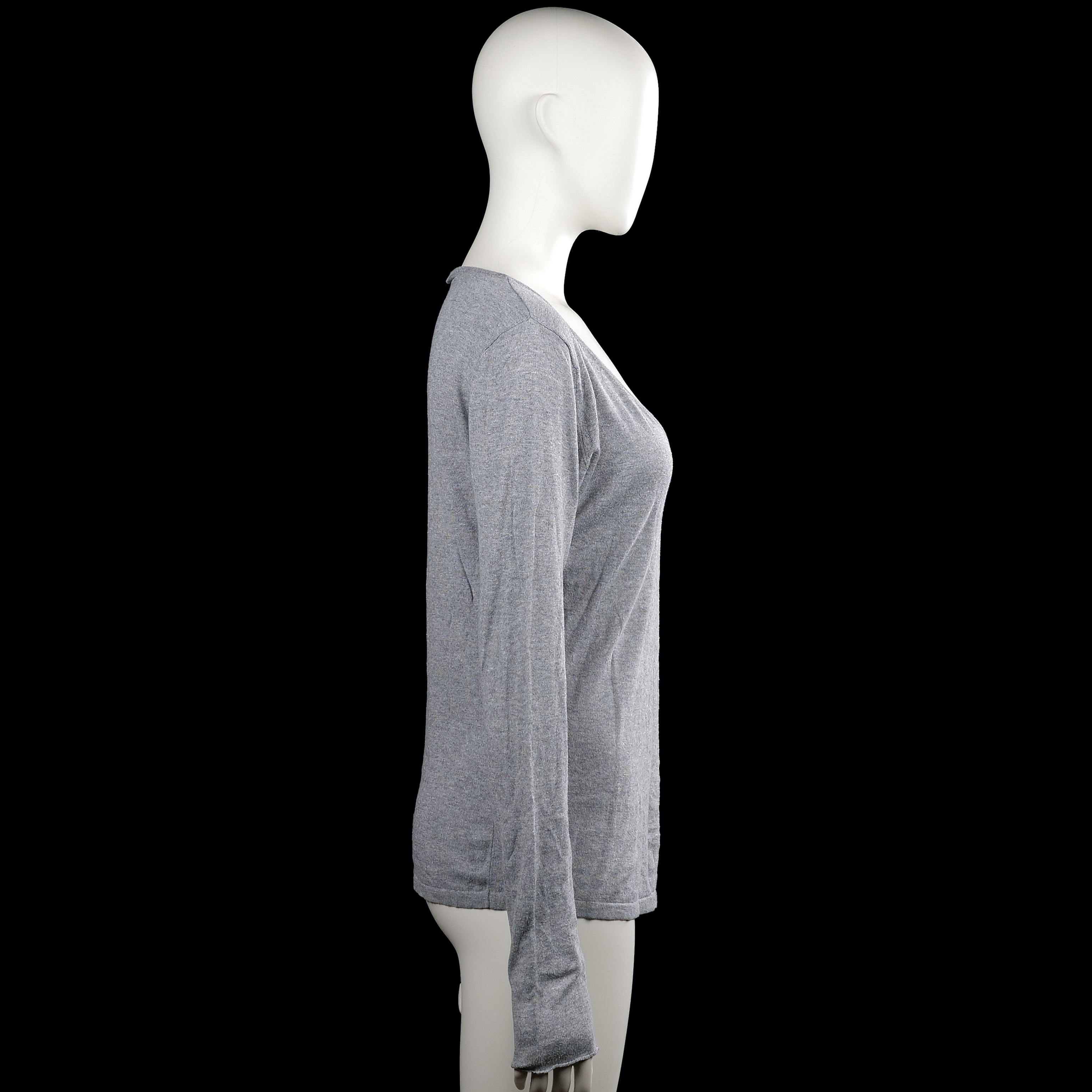 Long-sleeve top - Gray - Size M