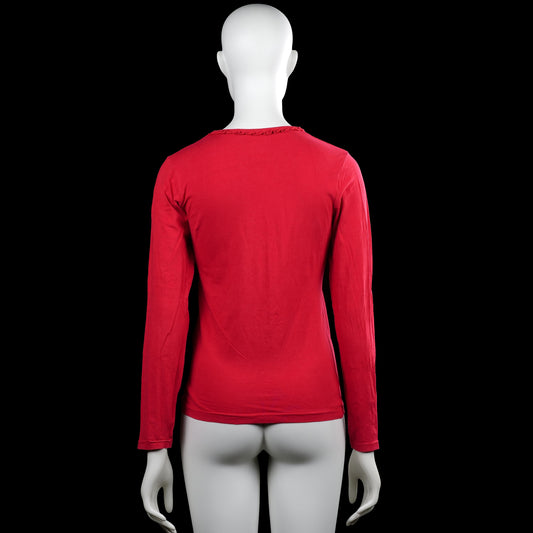 Long-sleeve top - Red - Size M