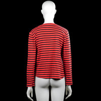 Long-sleeve top - Red & Black - Size L