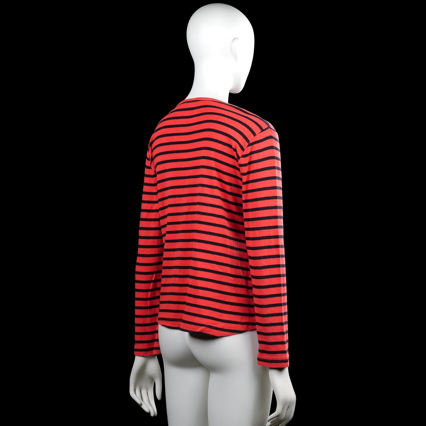 Long-sleeve top - Red & Black - Size L