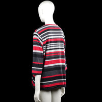 Long-sleeve top - Red & Charcoal - Size 2XL