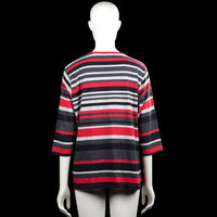 Long-sleeve top - Red & Charcoal - Size 2XL