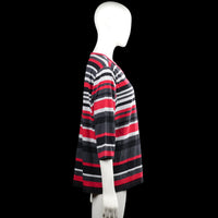 Long-sleeve top - Red & Charcoal - Size 2XL