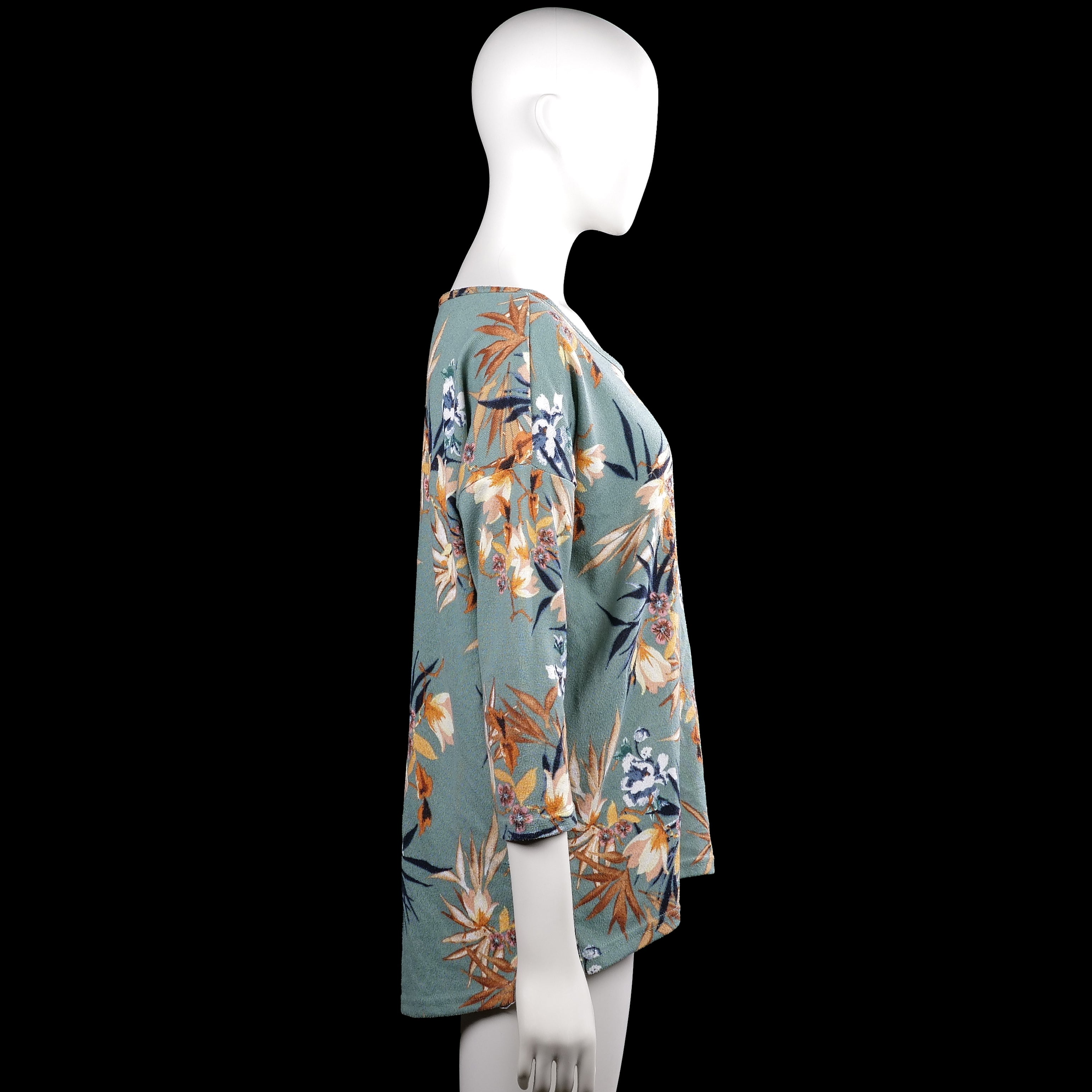 Tunic - Sage & Beige - Size M
