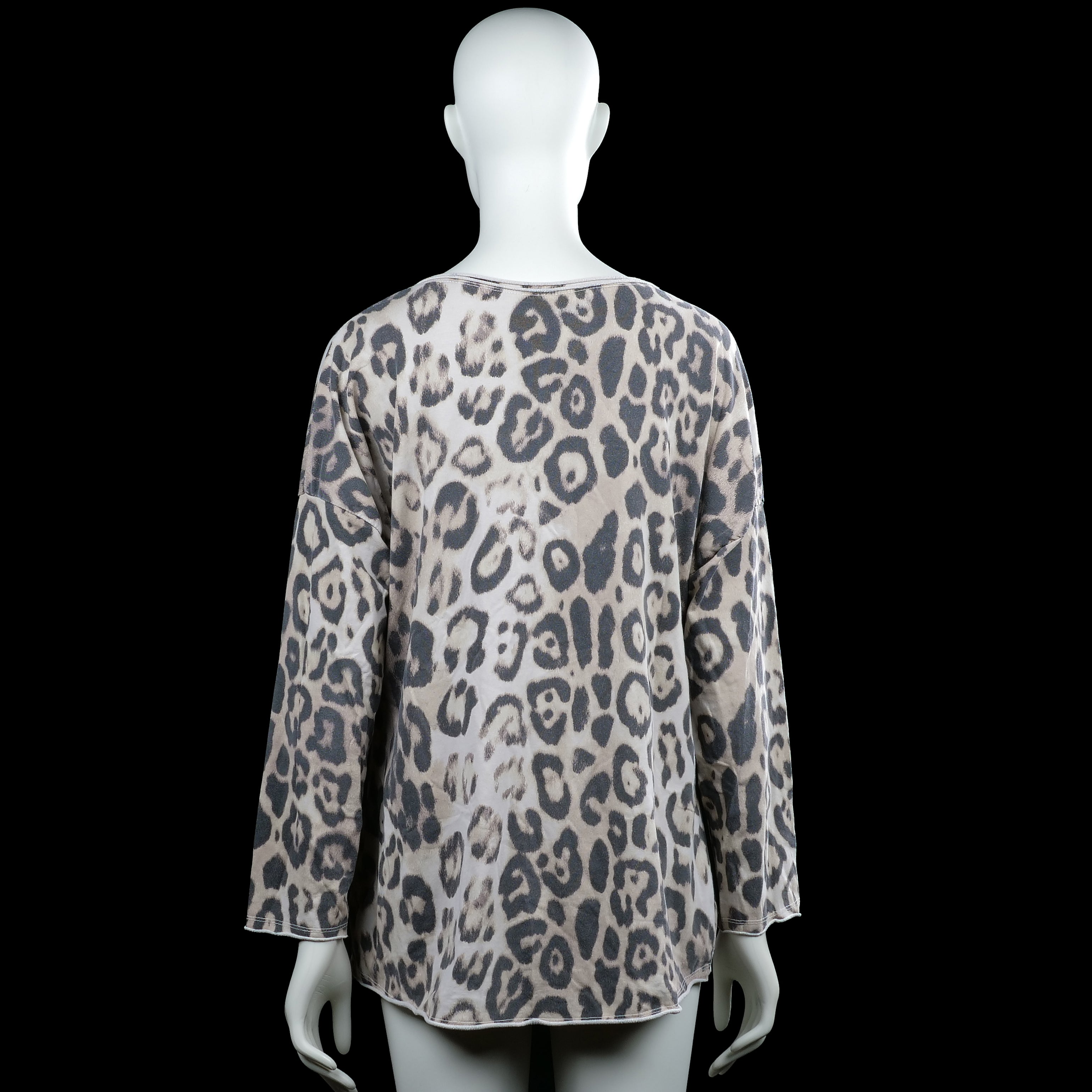 Tunic - Gray & Beige - Size L