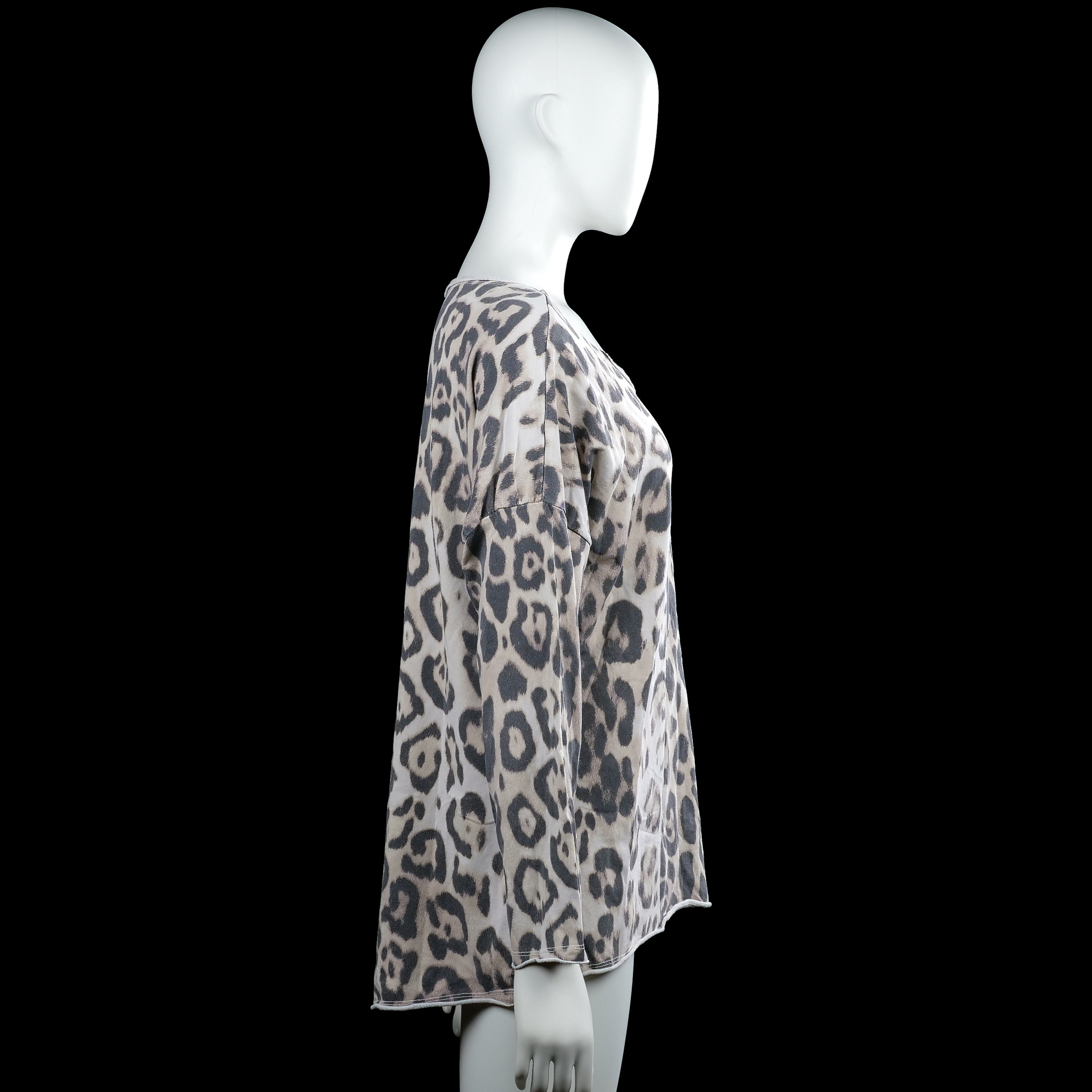 Tunic - Gray & Beige - Size L