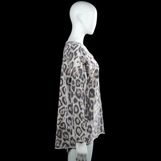 Tunic - Gray & Beige - Size L