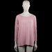 Free/quent - Sweater - Pink - Size XL - Pink solid top with a round neckline and long sleeves. Features ribbed cuffs and a straight hem.