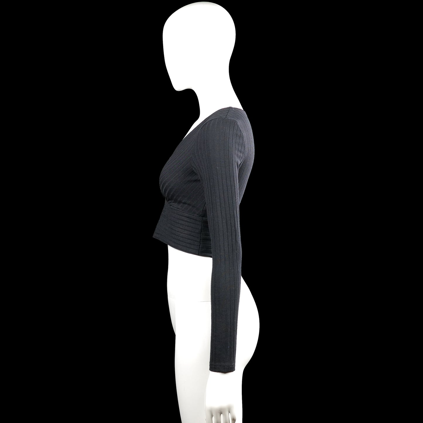 Long-sleeve top - Charcoal - Size S