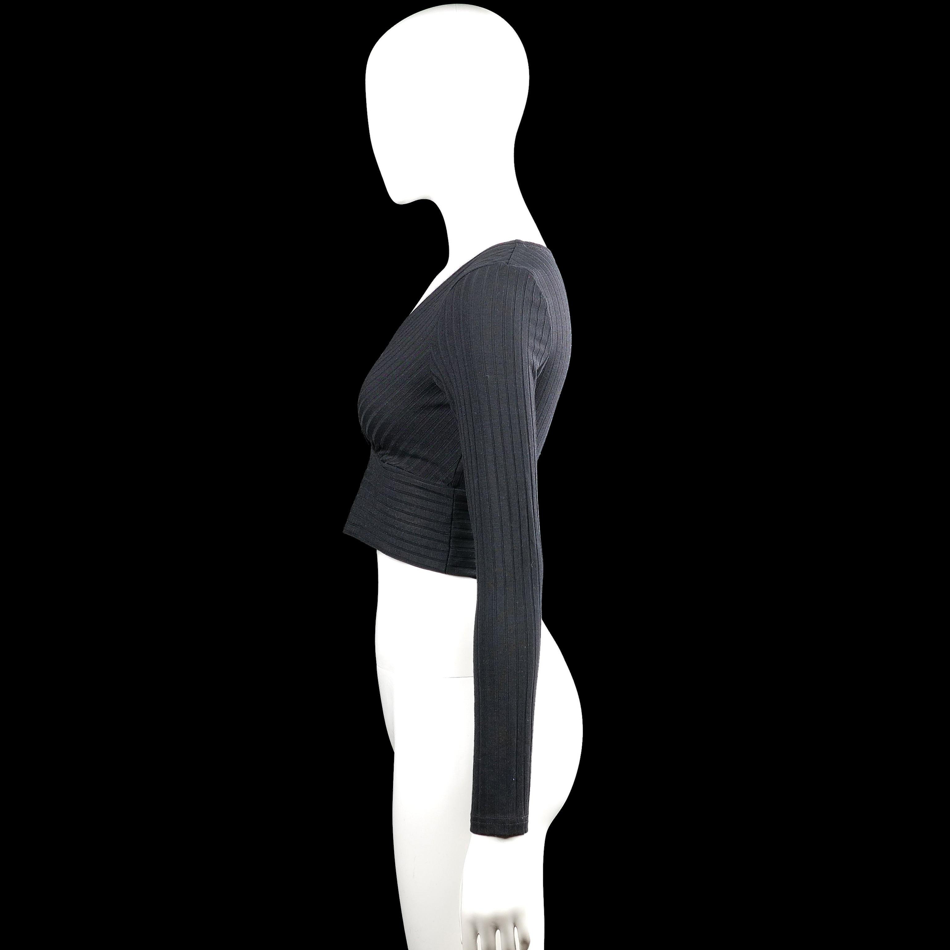 Long-sleeve top - Charcoal - Size S