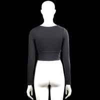 Long-sleeve top - Charcoal - Size S