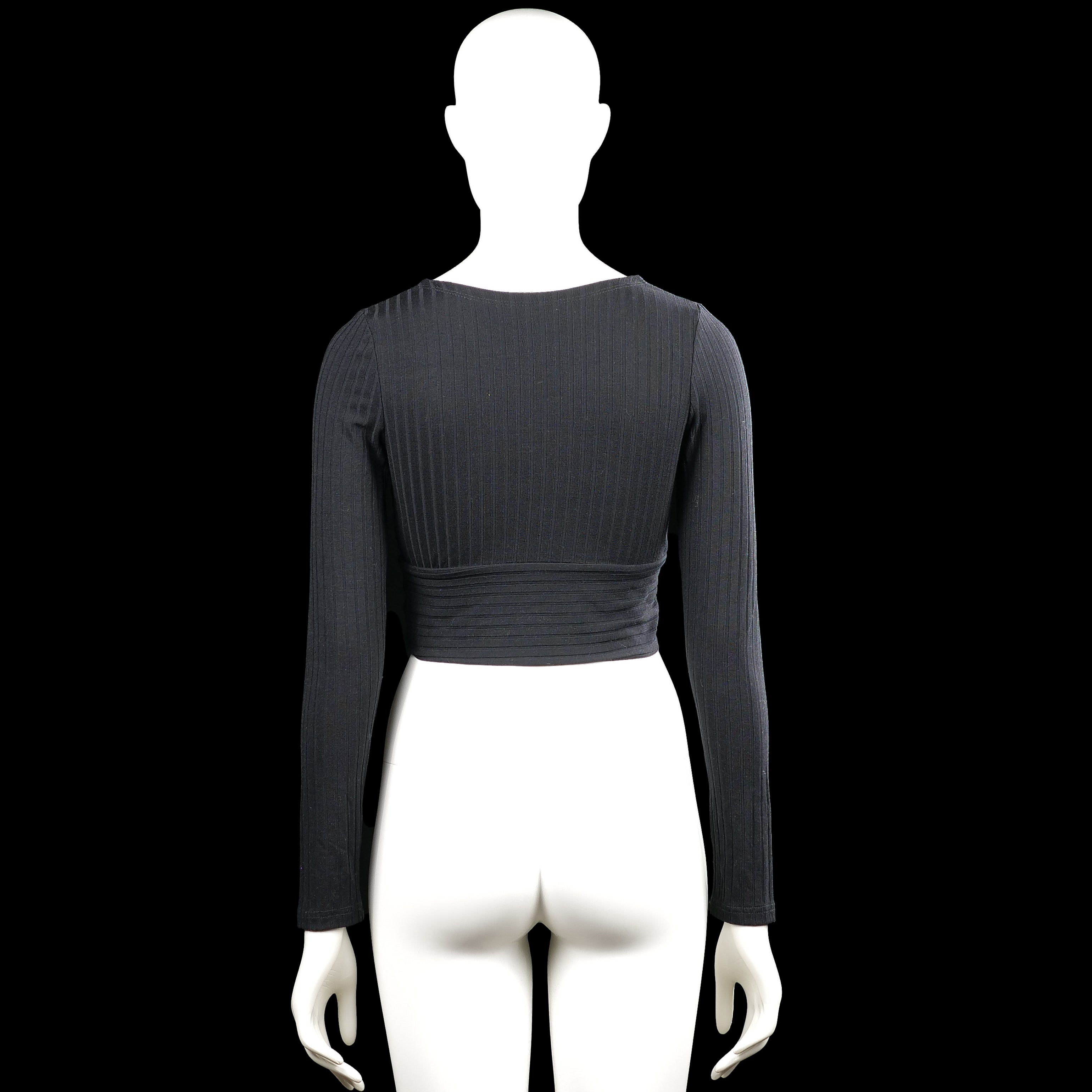 Long-sleeve top - Charcoal - Size S