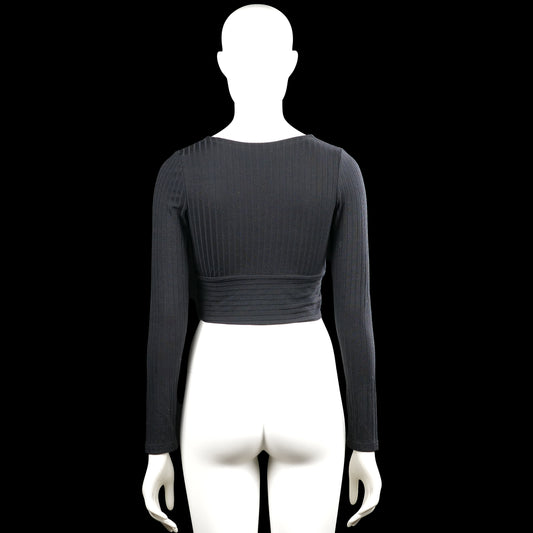 Long-sleeve top - Charcoal - Size S