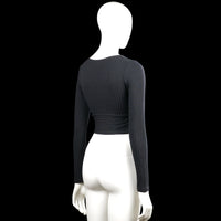 Long-sleeve top - Charcoal - Size S