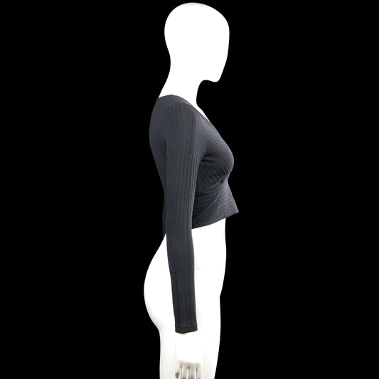 Long-sleeve top - Charcoal - Size S
