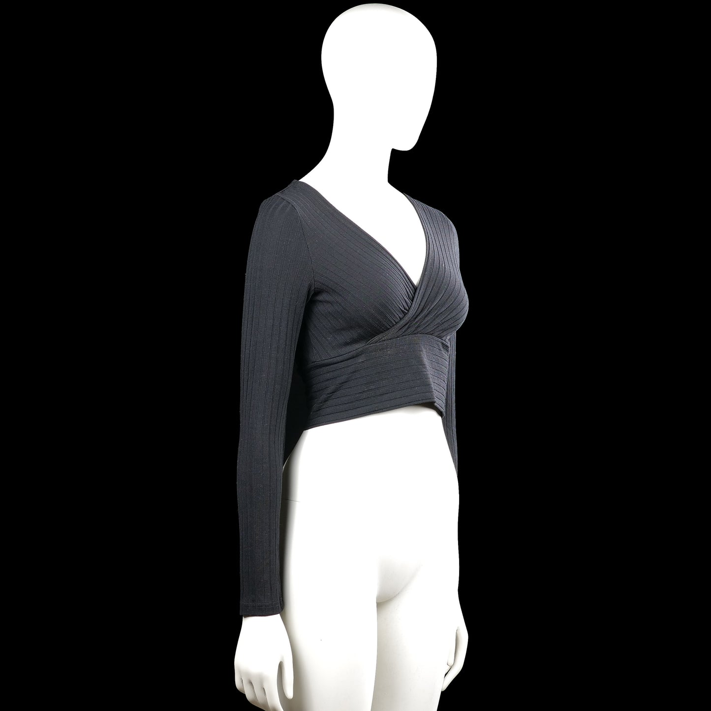 Long-sleeve top - Charcoal - Size S