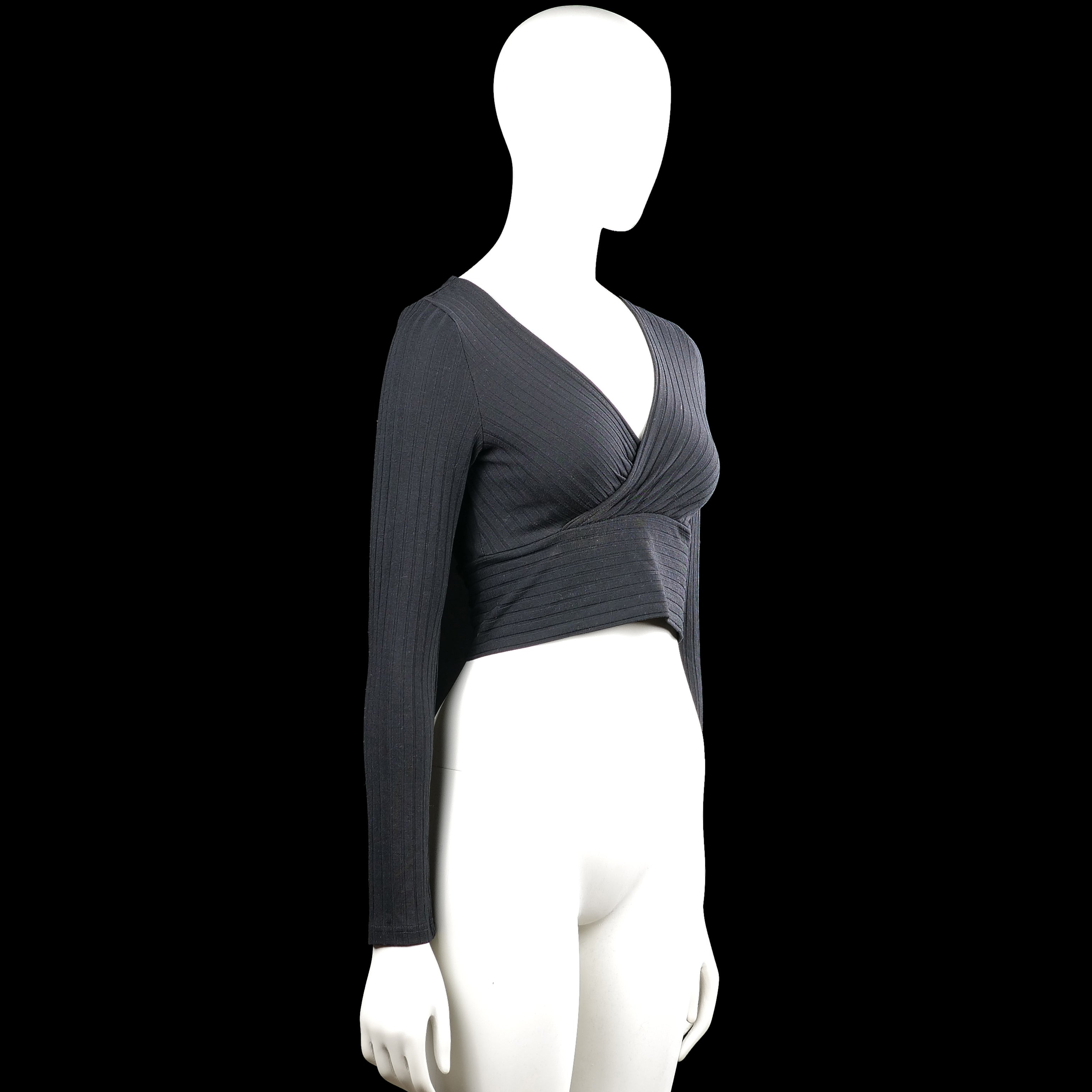 Long-sleeve top - Charcoal - Size S