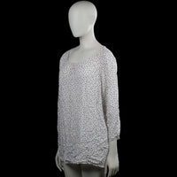 Blouse - White & Black - Size 48