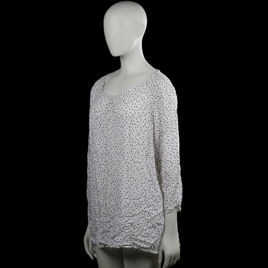 Blouse - White & Black - Size 48