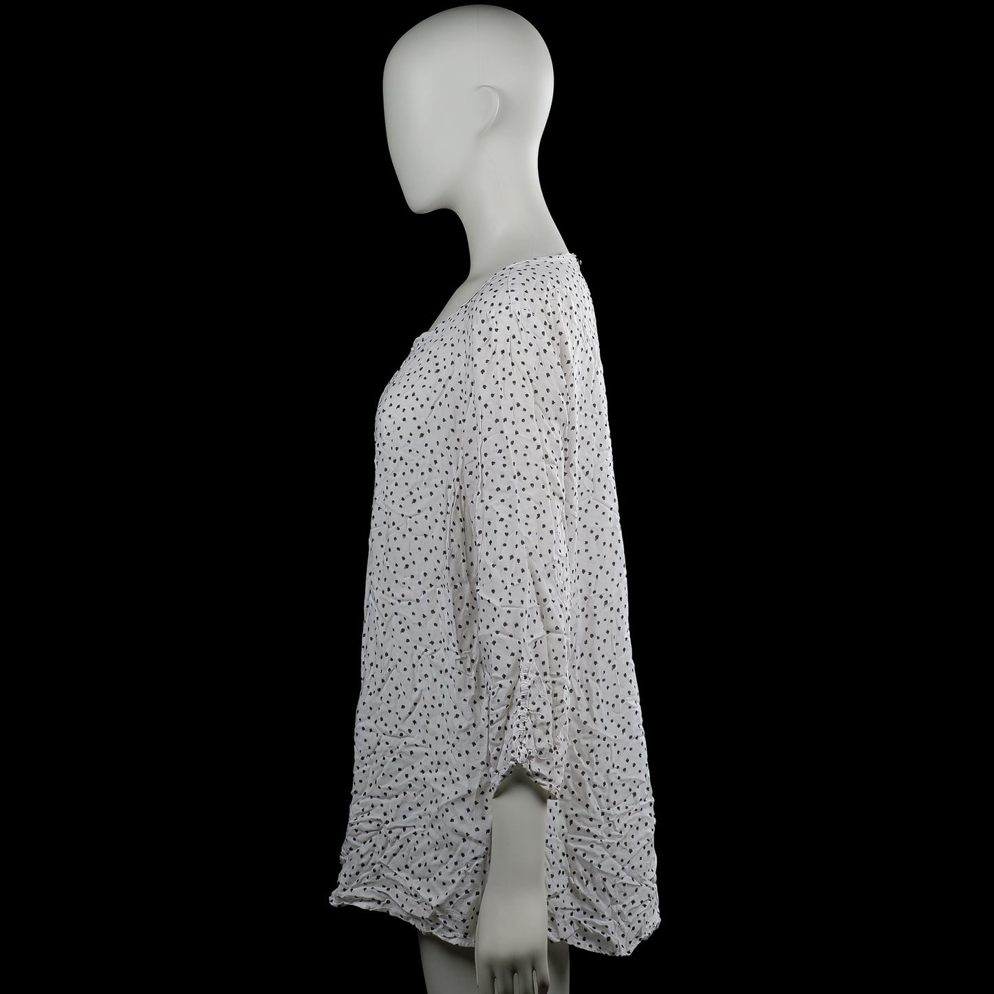 Blouse - White & Black - Size 48
