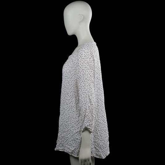 Blouse - White & Black - Size 48