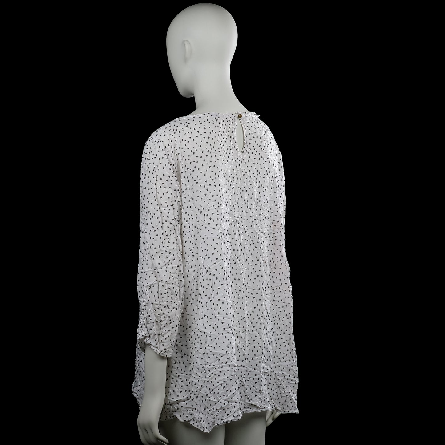 Blouse - White & Black - Size 48