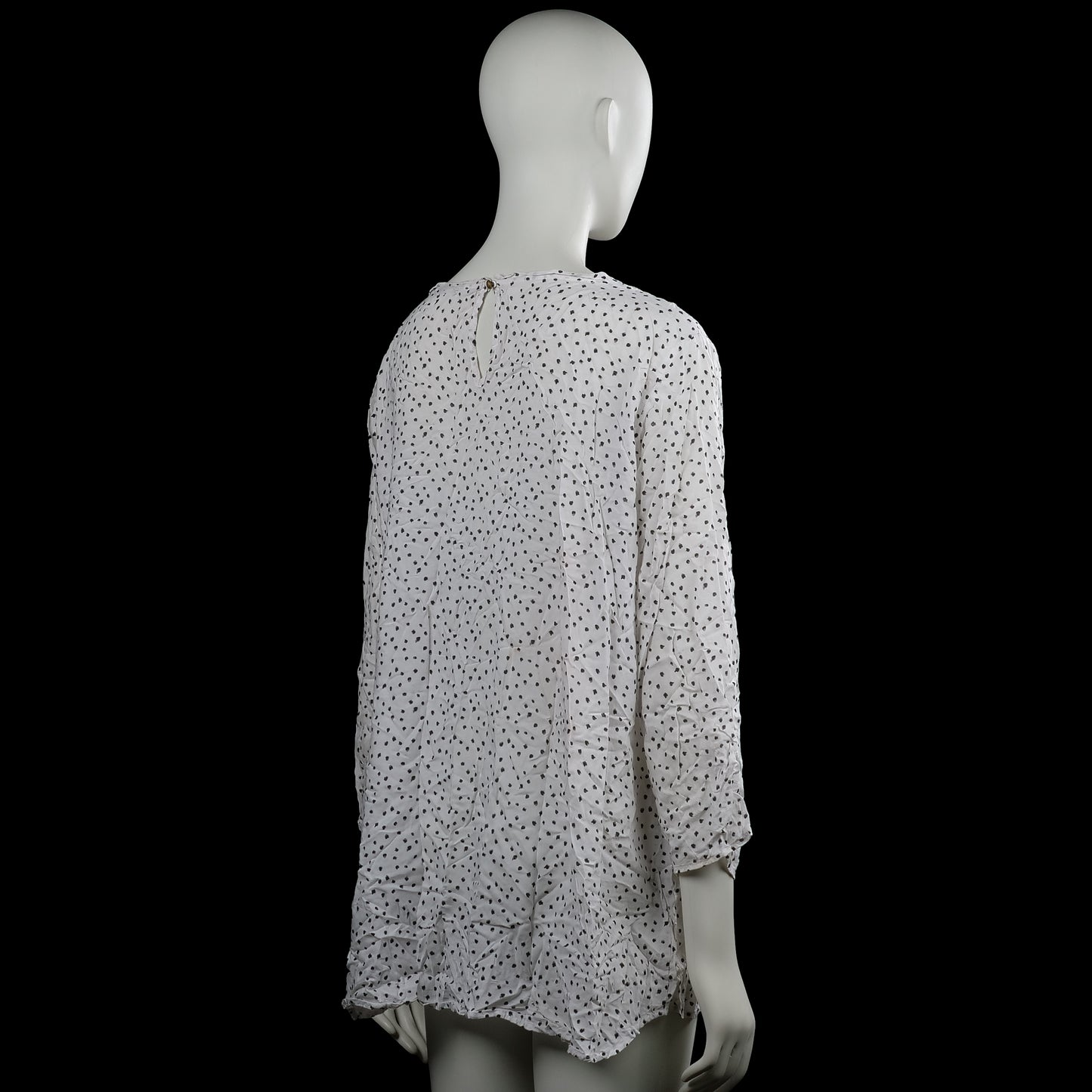 Blouse - White & Black - Size 48