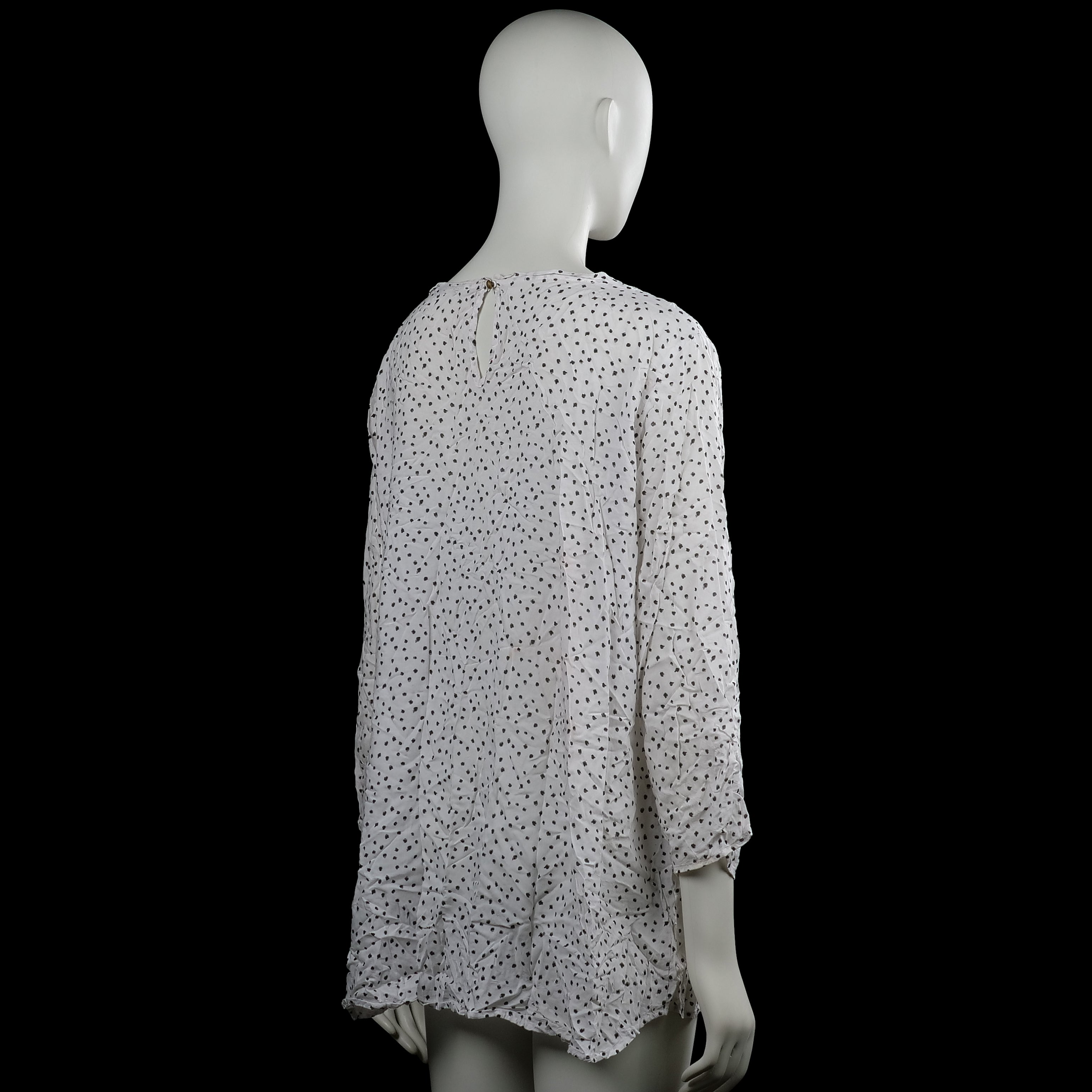 Blouse - White & Black - Size 48