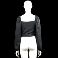 Long-sleeve top - Charcoal - Size M