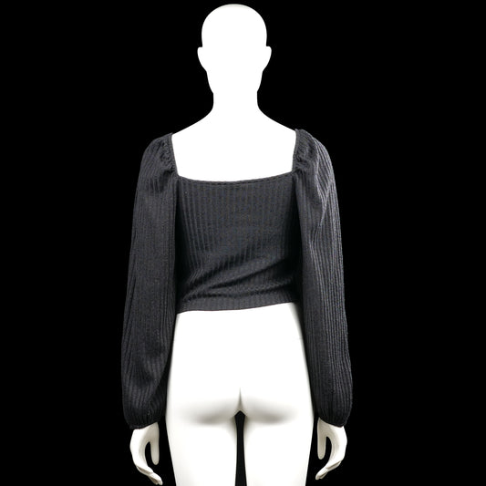 Long-sleeve top - Charcoal - Size M