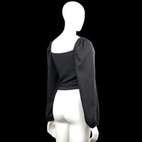 Long-sleeve top - Charcoal - Size M