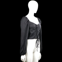 Long-sleeve top - Charcoal - Size M