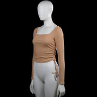 Long-sleeve top - Camel - Size S