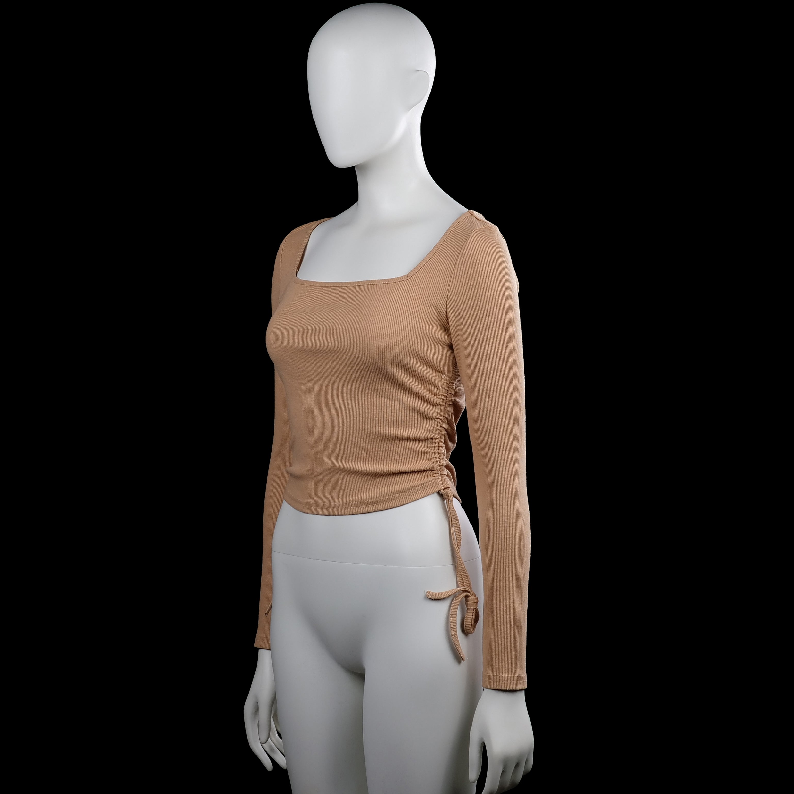 Long-sleeve top - Camel - Size S