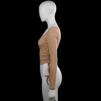 Long-sleeve top - Camel - Size S