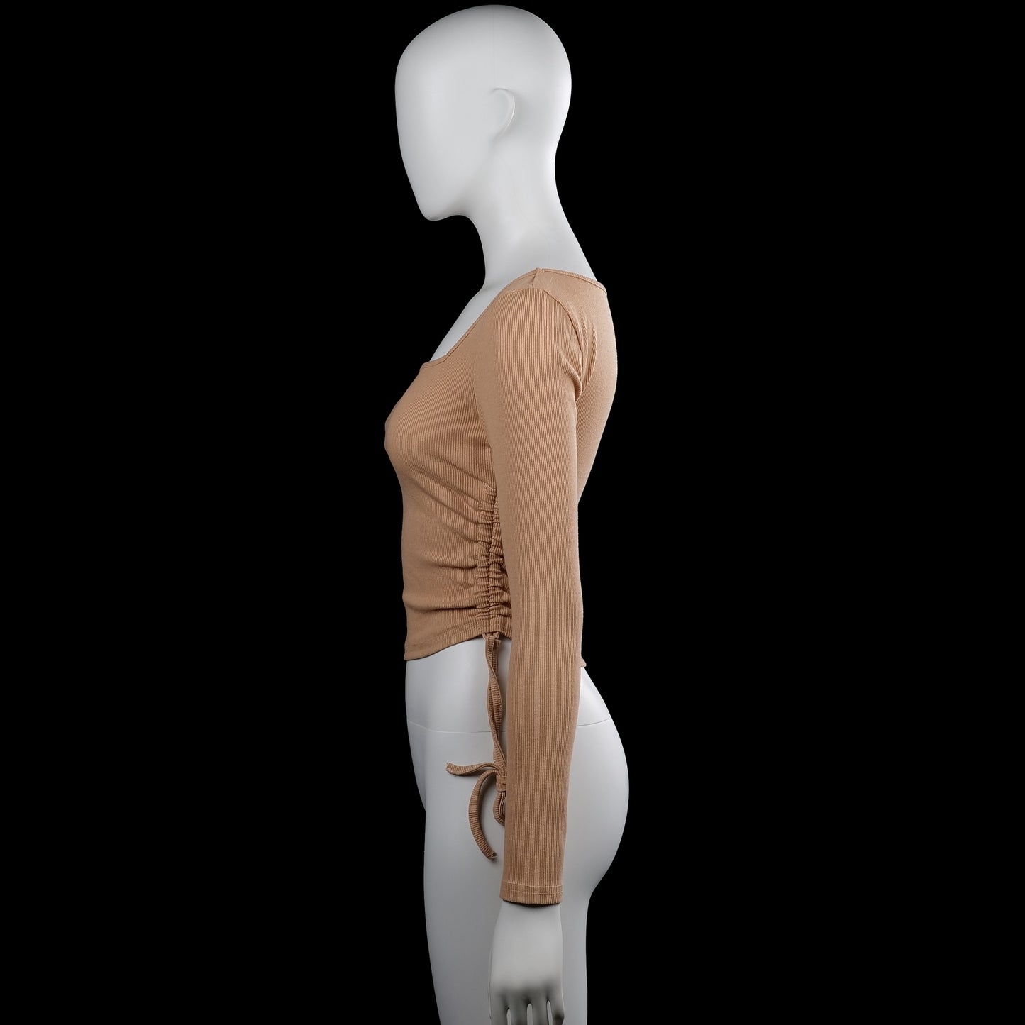 Long-sleeve top - Camel - Size S